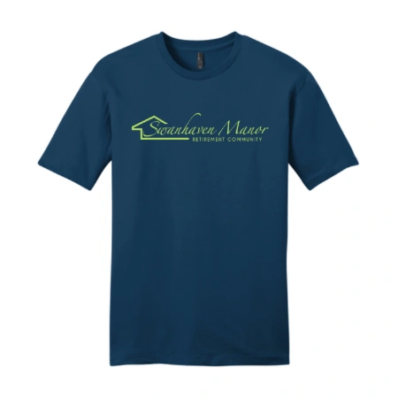 Swanhaven Manor Logo T-shirt Deep Royal brought to you by The Bear Traxs thebeartraxs.com